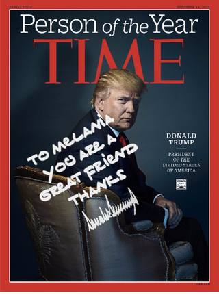 Illustration for article titled Now you, too, can have a signed, personalized Time cover from Donald Trump